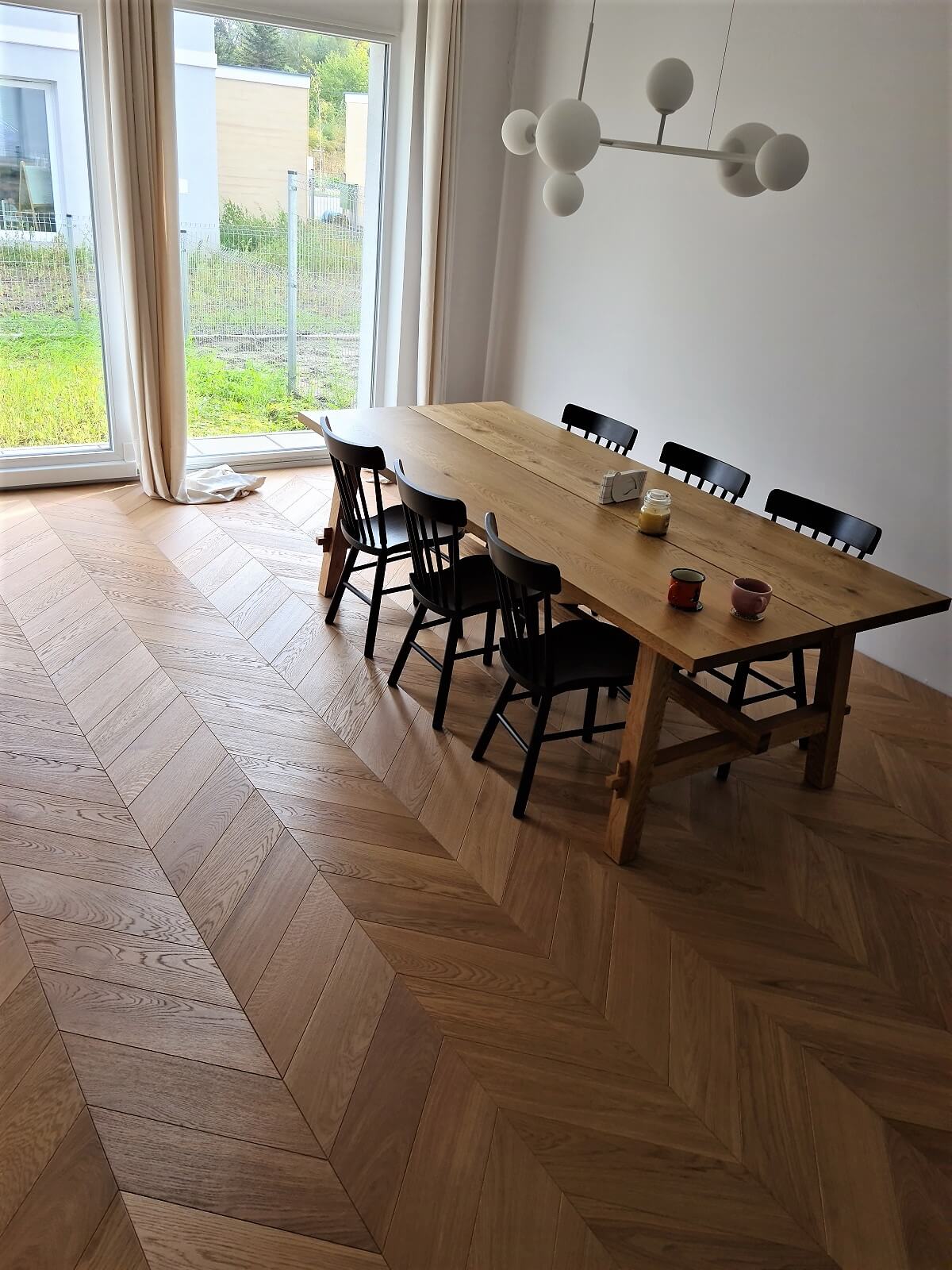 Wrocław - podłoga w jodełkę zdobi dom skandynawski | Astfloor